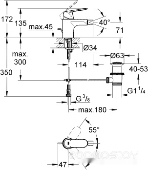 Смеситель Grohe Eurosmart Cosmopolitan 32839000, фото 2