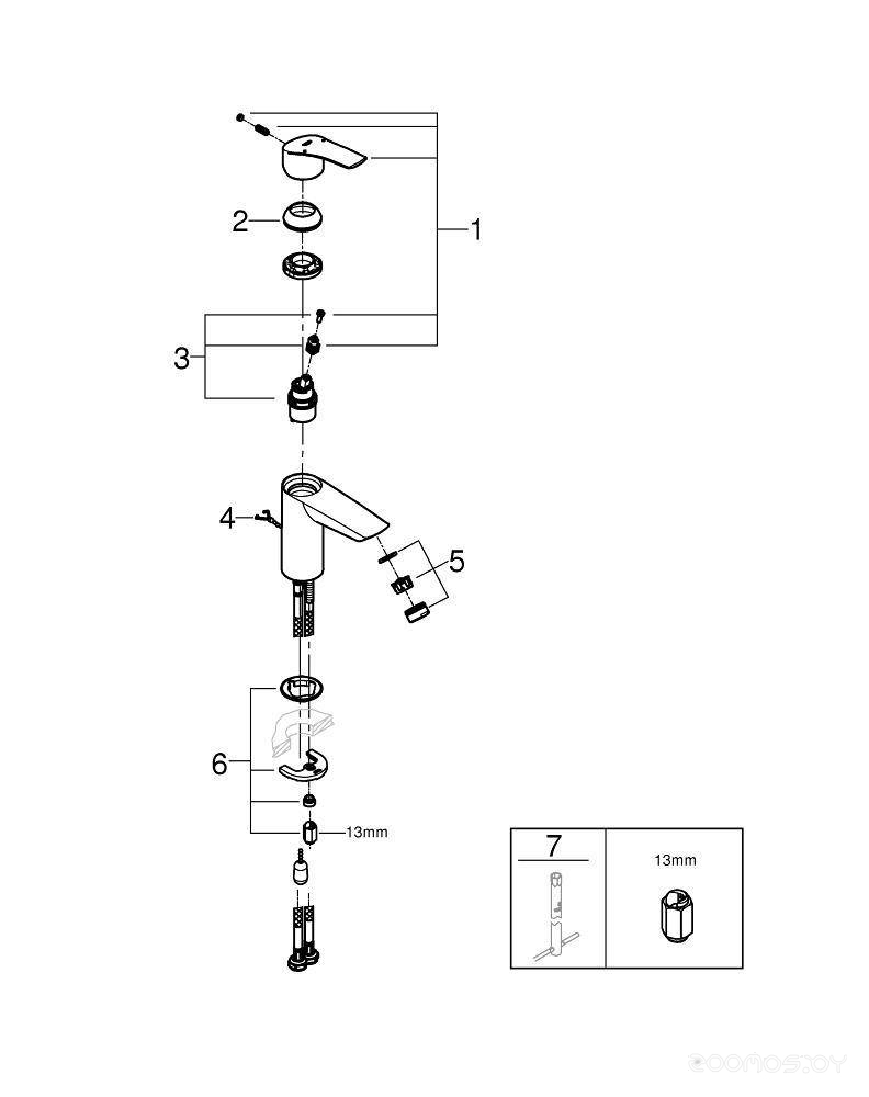 Смеситель Grohe Eurosmart 33188003, фото 3