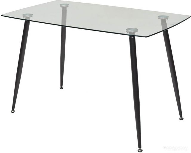 Кухонный стол Mebelart Ron 120 (прозрачный/серый)
