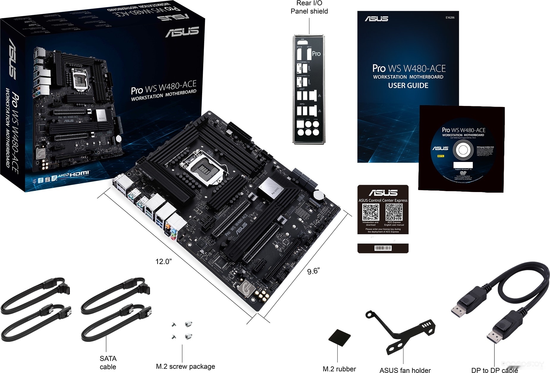 Материнская плата Asus Pro WS W480-ACE, фото 7