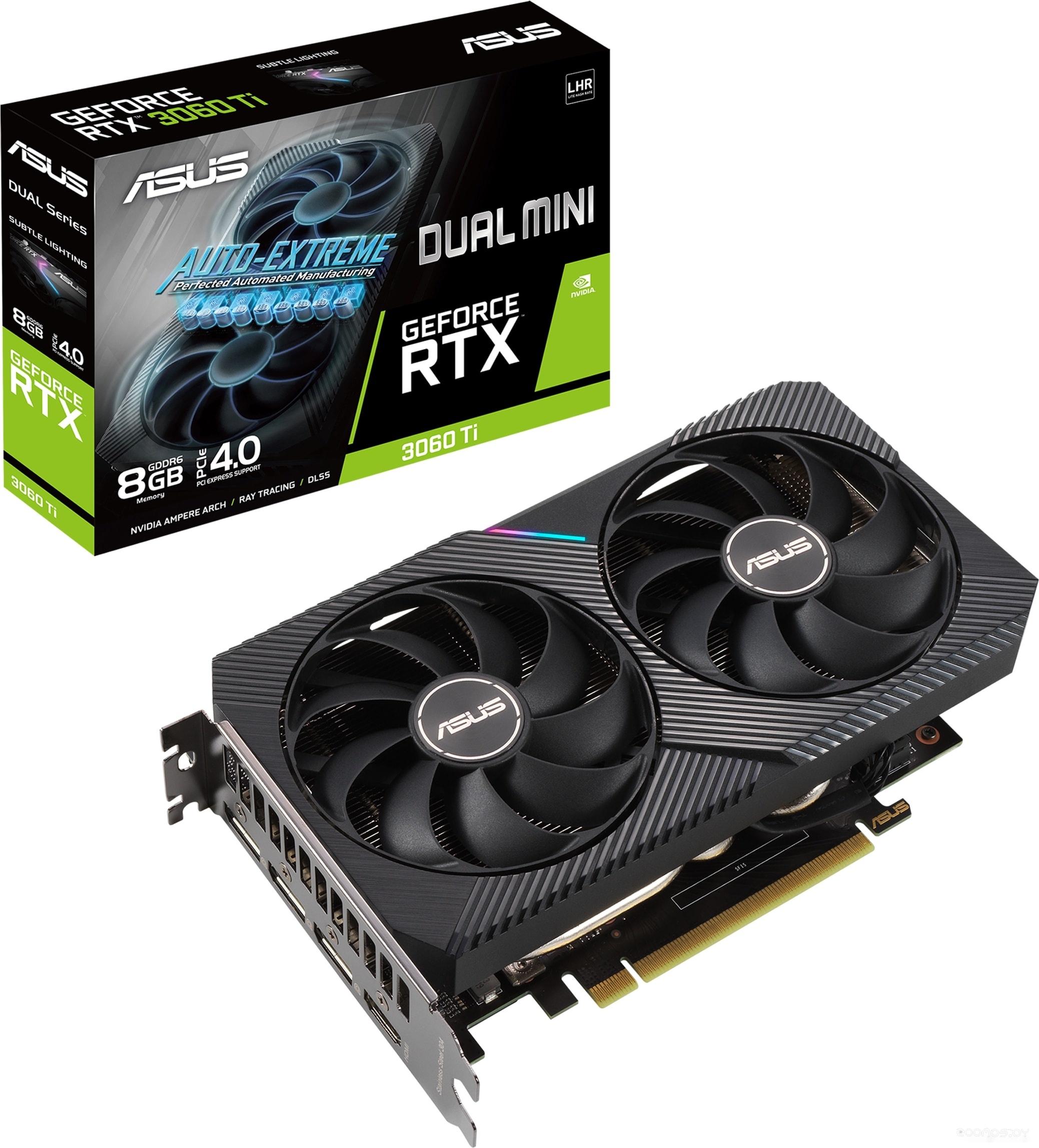 Видеокарта Asus Dual GeForce RTX 3060 Ti V2 Mini 8GB GDDR6 LHR, фото 7