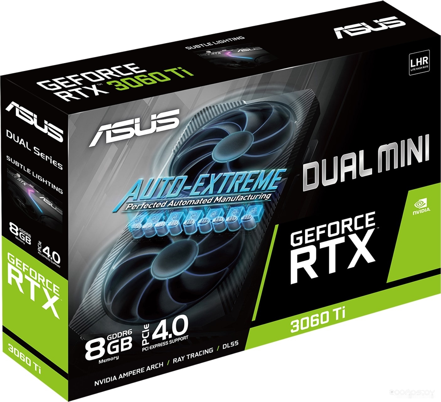 Видеокарта Asus Dual GeForce RTX 3060 Ti V2 Mini 8GB GDDR6 LHR, фото 3