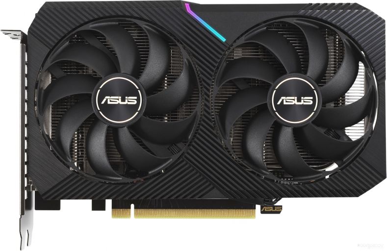 Видеокарта Asus Dual GeForce RTX 3060 Ti V2 Mini 8GB GDDR6 LHR, фото 1