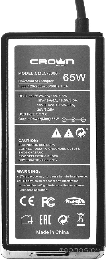 Сетевое зарядное CrownMicro CMLC-5006, фото 3