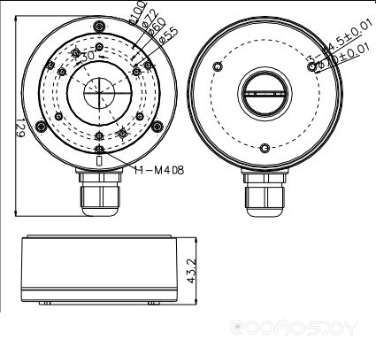Кронштейн Hikvision DS-1280ZJ-XS, фото 3