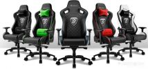 Кресло Sharkoon Shark Skiller SGS4 BK/GN (черный/зеленый)
