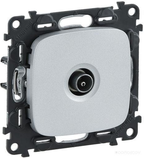 Розетка телевизионная Legrand Valena Allure 753951 (алюминий)