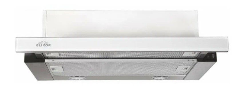 Вытяжка Elikor Интегра Glass 60Н-400-В2Д (Inox/White Glass), фото 1