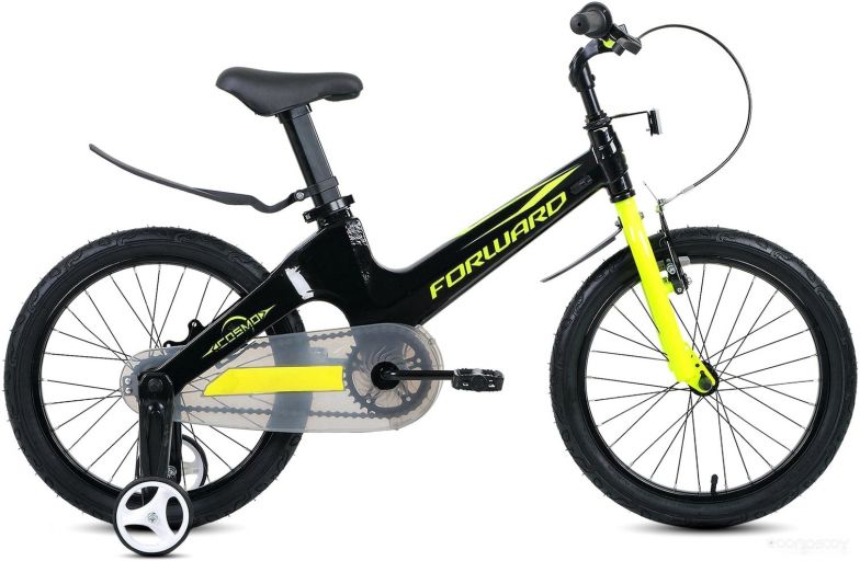 Детский велосипед Forward Cosmo 18 2022 (черный/зеленый)
