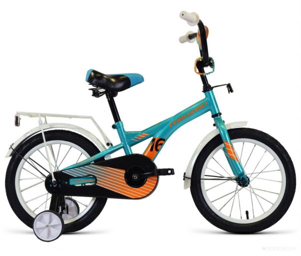 Детский велосипед Forward Crocky 16 (бирюзовый/оранжевый, 2022)