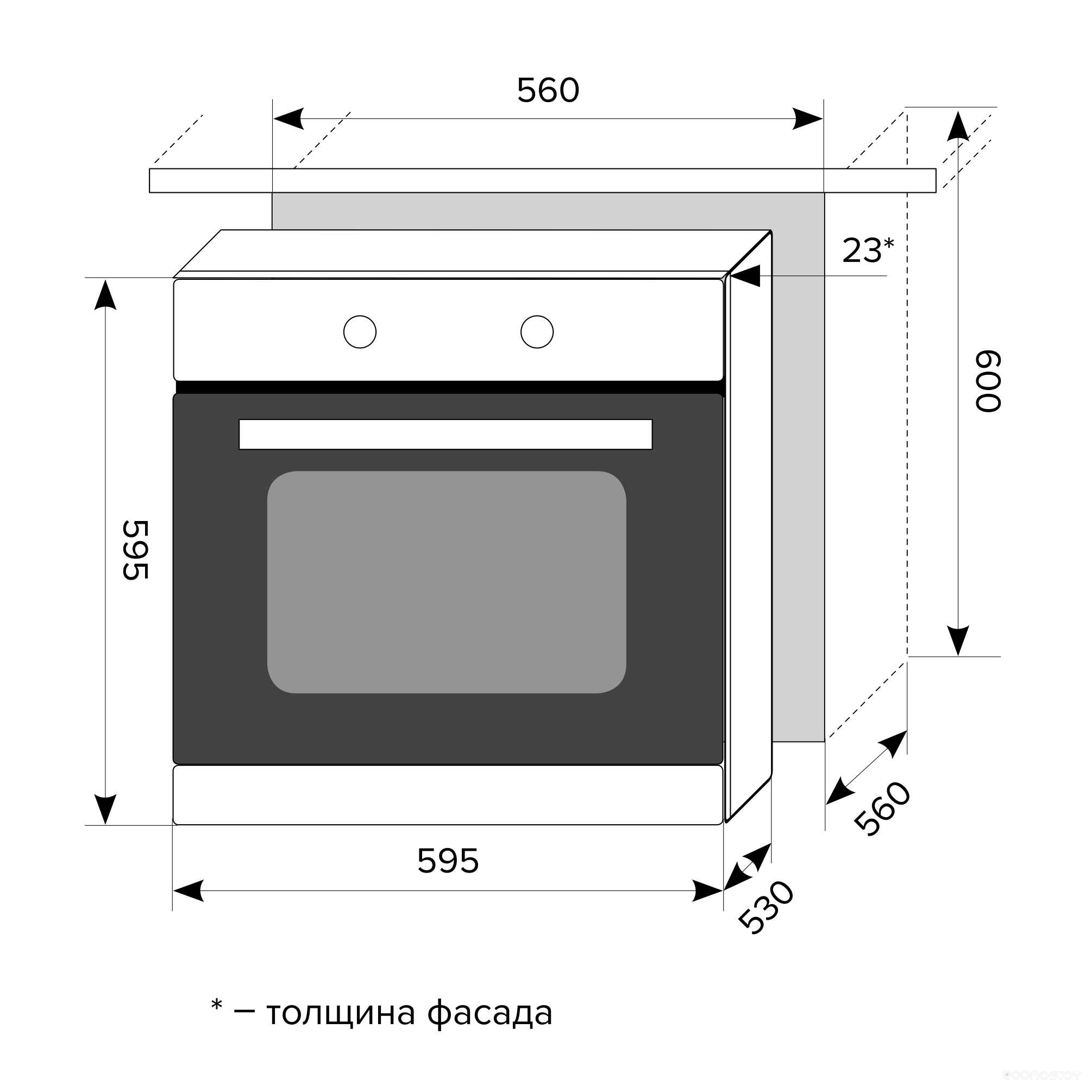 Духовой шкаф LEX EDM 040 BL, фото 3