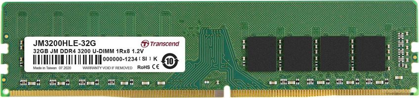 Оперативная память Transcend JetRam 32GB DDR4 PC4-25600 JM3200HLE-32G