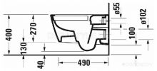 Унитаз Duravit Viu 0021190000+2511090000