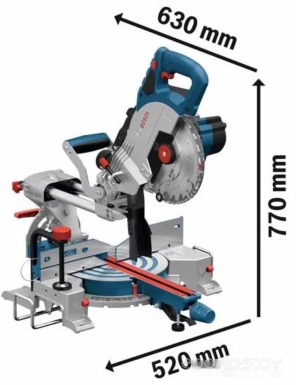 Торцовочная пила Bosch GCM 18V-216 BiTurbo Professional 0601B41000 (без АКБ), фото 3