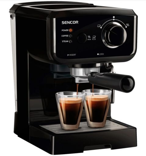 Рожковая помповая кофеварка Sencor SES 1710BK
