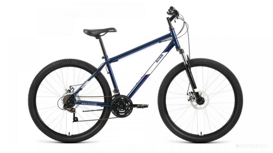 Велосипед ALTAIR MTB HT 27.5 2.0 disc (17, темно-синий/белый, 2022)