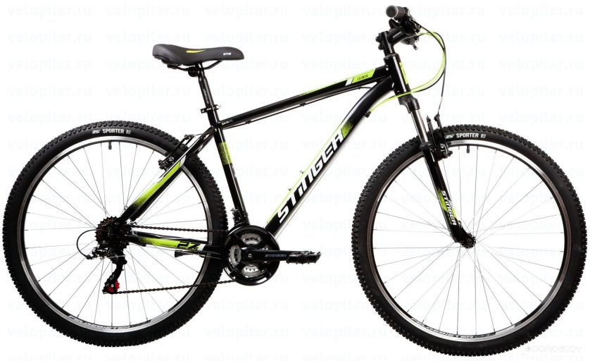 Велосипед Stinger Caiman 27.5 (16, черный, 2022)