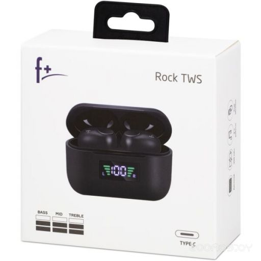 Наушники F+ Rock TWS (черный), фото 1