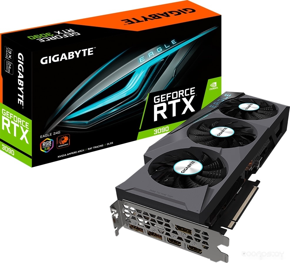 Видеокарта Gigabyte GeForce RTX 3090 Eagle 24GB GDDR6X GV-N3090EAGLE-24GD, фото 18