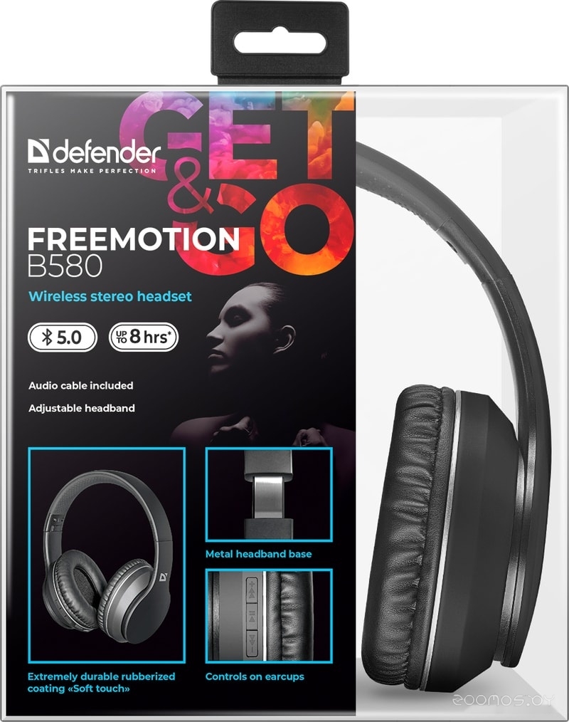 Наушники Defender FreeMotion B580 (черный), фото 11