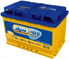 Автомобильный аккумулятор AKOM 6СТ-75 Евро+EFB