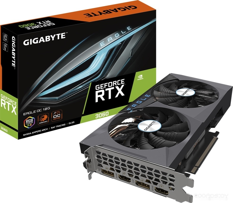 Видеокарта Gigabyte GeForce RTX 3060 Eagle OC 12GB GDDR6 (rev. 2.0), фото 11