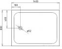 Душевой поддон Gemy ST14B 140x80