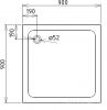 Душевой поддон Gemy ST17T 90x90