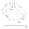 Душевой поддон Gemy ST20 L 120х90 см