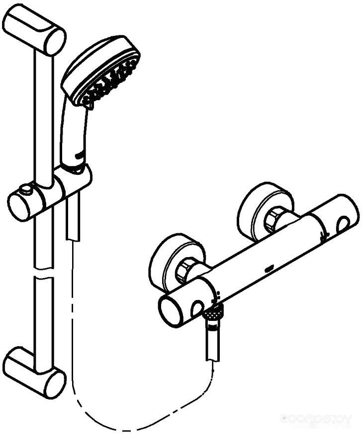 Душевой гарнитур Grohe Grohtherm 800 Cosmopolitan 34769000, фото 4