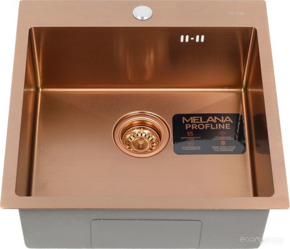 Кухонная мойка Melana Profline D5050HC (глубина чаши 20 см, сталь 3 мм), фото 1
