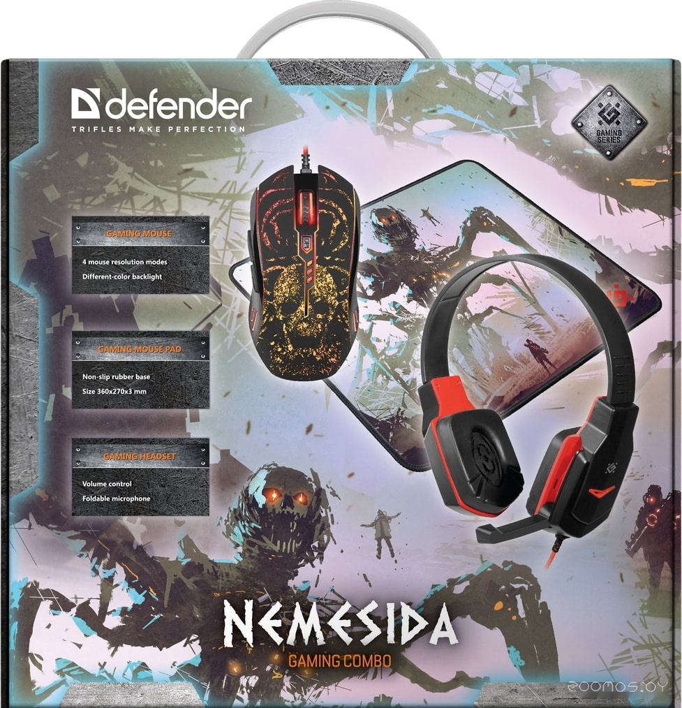 Мышь с ковриком + наушники Defender Nemesida MHP-128, фото 10