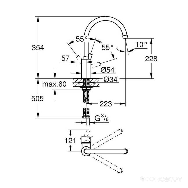 Смеситель Grohe Feel 32670DC0, фото 2