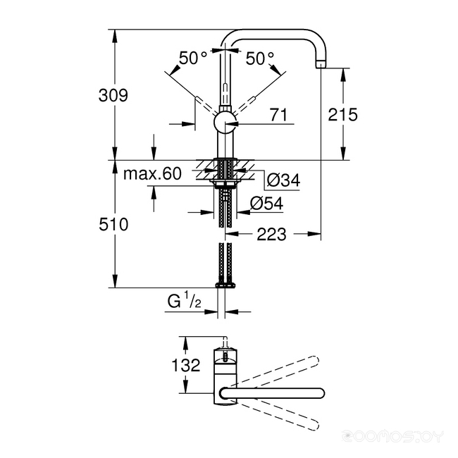 Смеситель Grohe Flair 30336000, фото 2