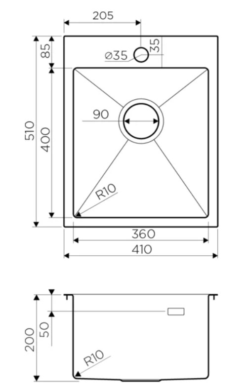 Кухонная мойка Omoikiri Akisame 41-LG, фото 2