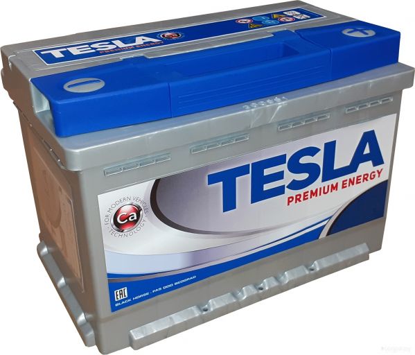 Автомобильный аккумулятор Tesla Premium Energy 90 R low (90 А·ч)