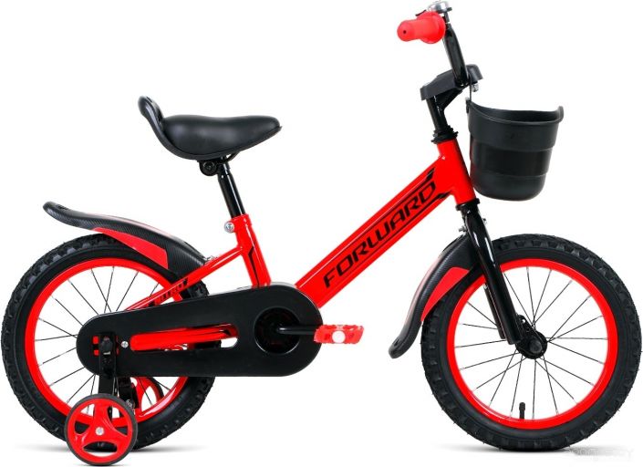 Детский велосипед Forward Nitro 14 2022 (красный/черный)