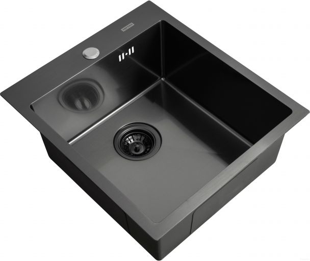 Кухонная мойка ARFEKA AF 450*505 Black PVD Nano, фото 1