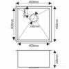 Мойка кухонная Melana D4545H сатин
