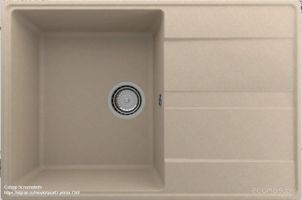 Кухонная мойка Ulgran Quartz Prima 750-02 (лен)