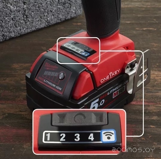 Ударная дрель-шуруповерт Milwaukee M18 ONEPD2-502X 4933464527 (с 2-мя АКБ, кейс), фото 6
