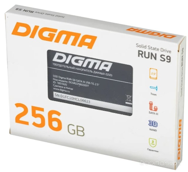 SSD DIGMA Run S9 256GB DGSR2256GS93T, фото 10