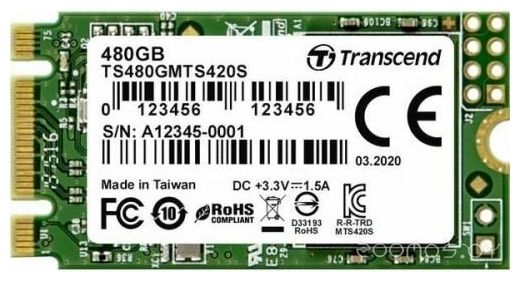 SSD Transcend MTS420S 480GB TS480GMTS420S, фото 1