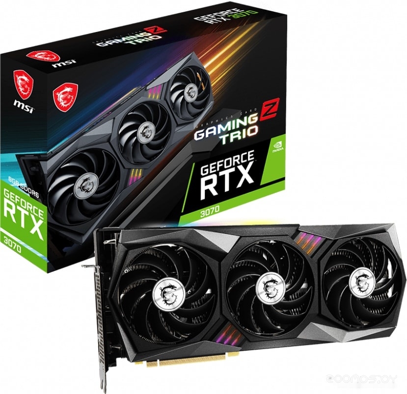 Видеокарта MSI GeForce RTX 3070 Gaming Z Trio 8G LHR, фото 6