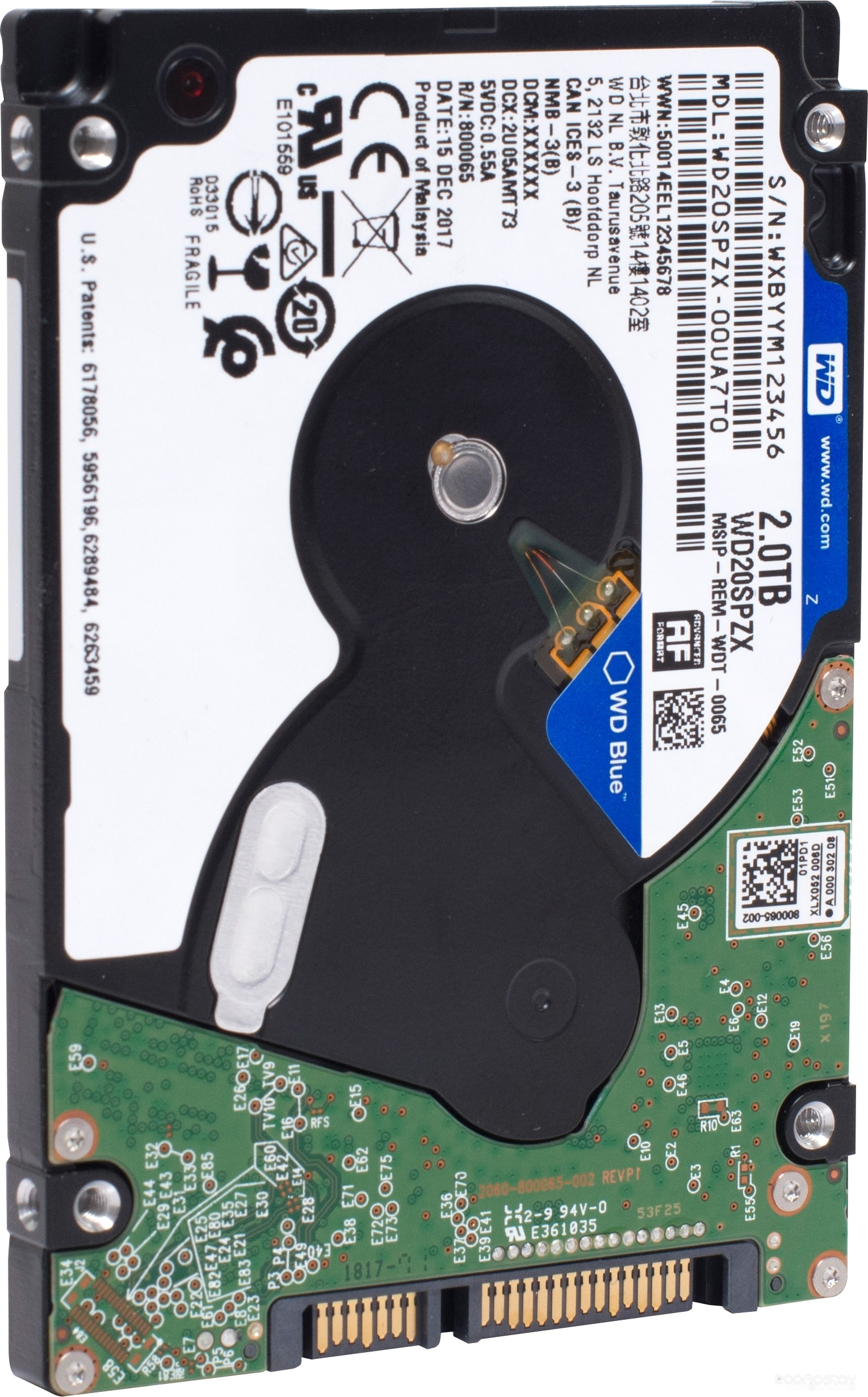 Жесткий диск Western Digital Blue Mobile 2TB WD20SPZX, фото 4