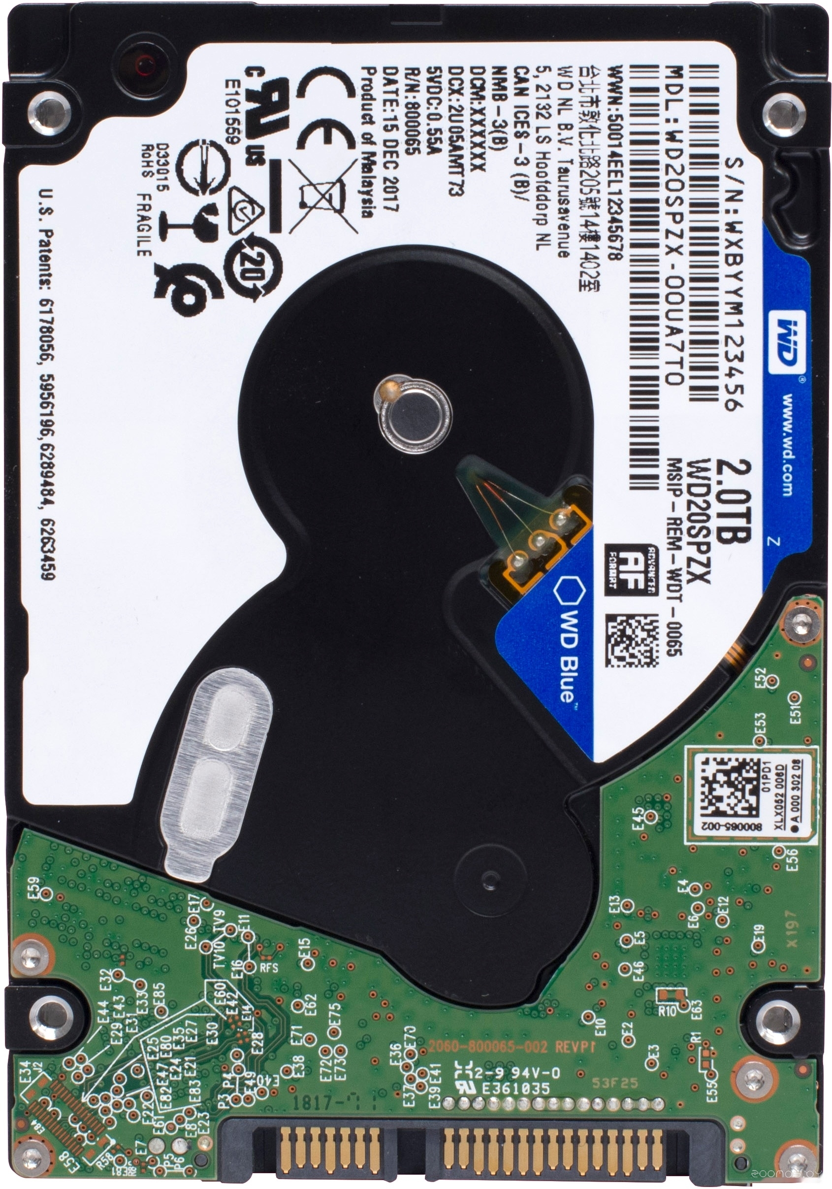 Жесткий диск Western Digital Blue Mobile 2TB WD20SPZX, фото 2