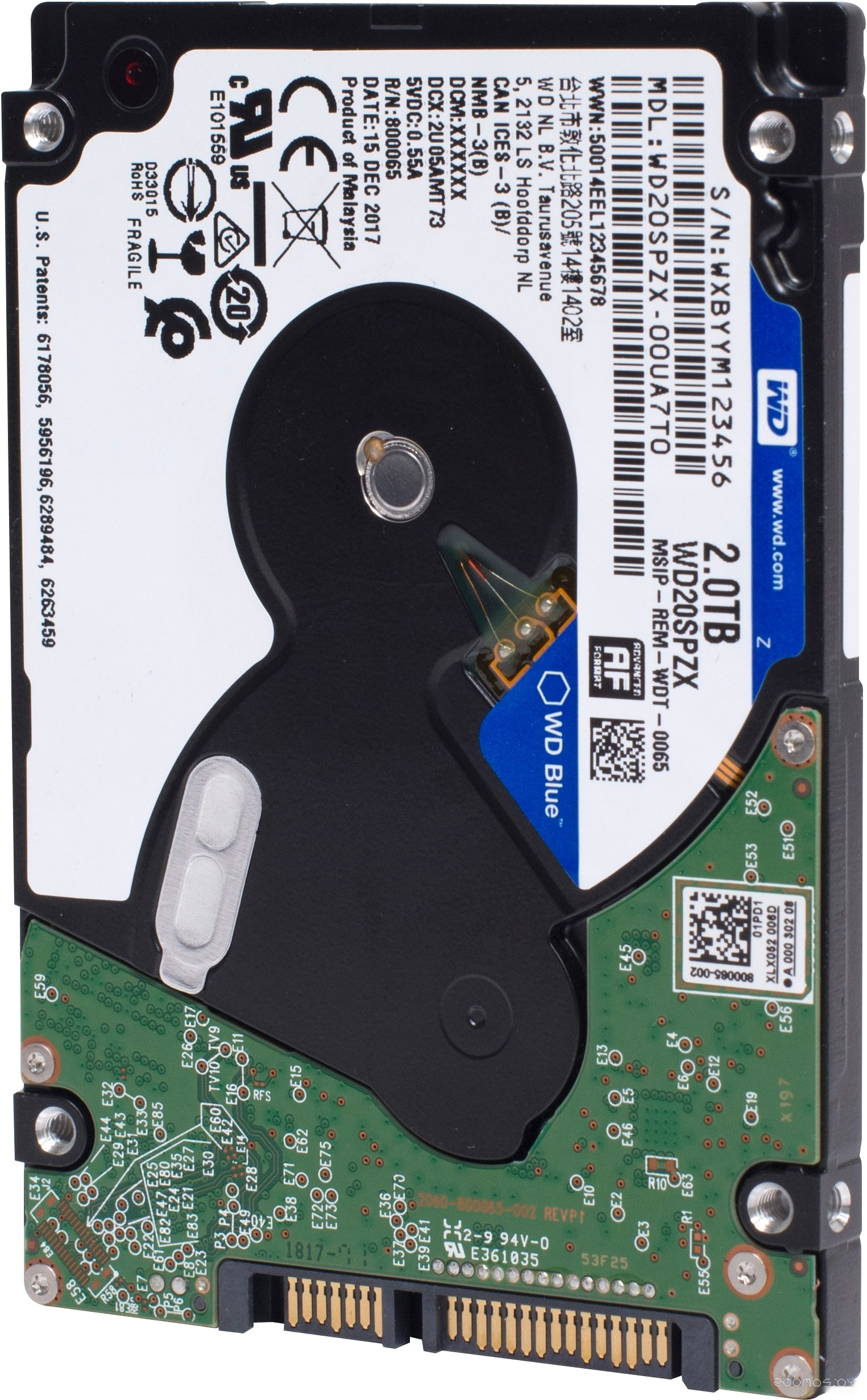 Жесткий диск Western Digital Blue Mobile 2TB WD20SPZX, фото 3