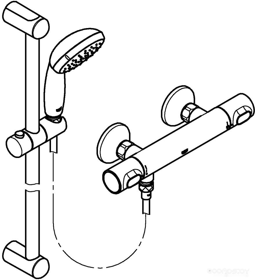 Душевой гарнитур Grohe Precision Flow 34800000, фото 4
