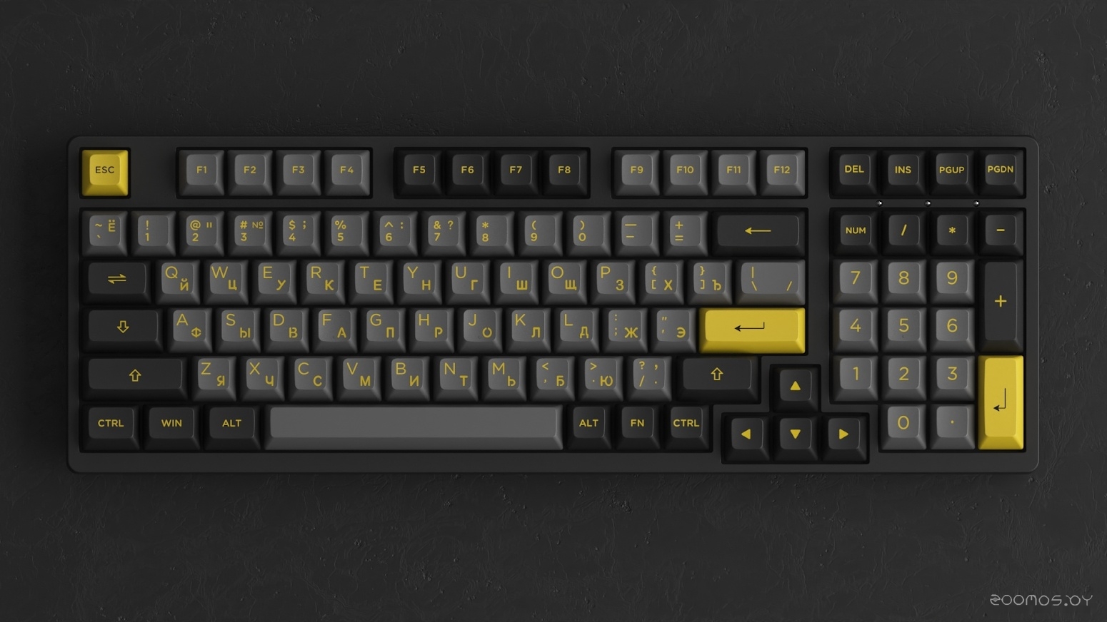 Клавиатура Akko 3098B Black & Gold (Akko CS Jelly Purple), фото 3