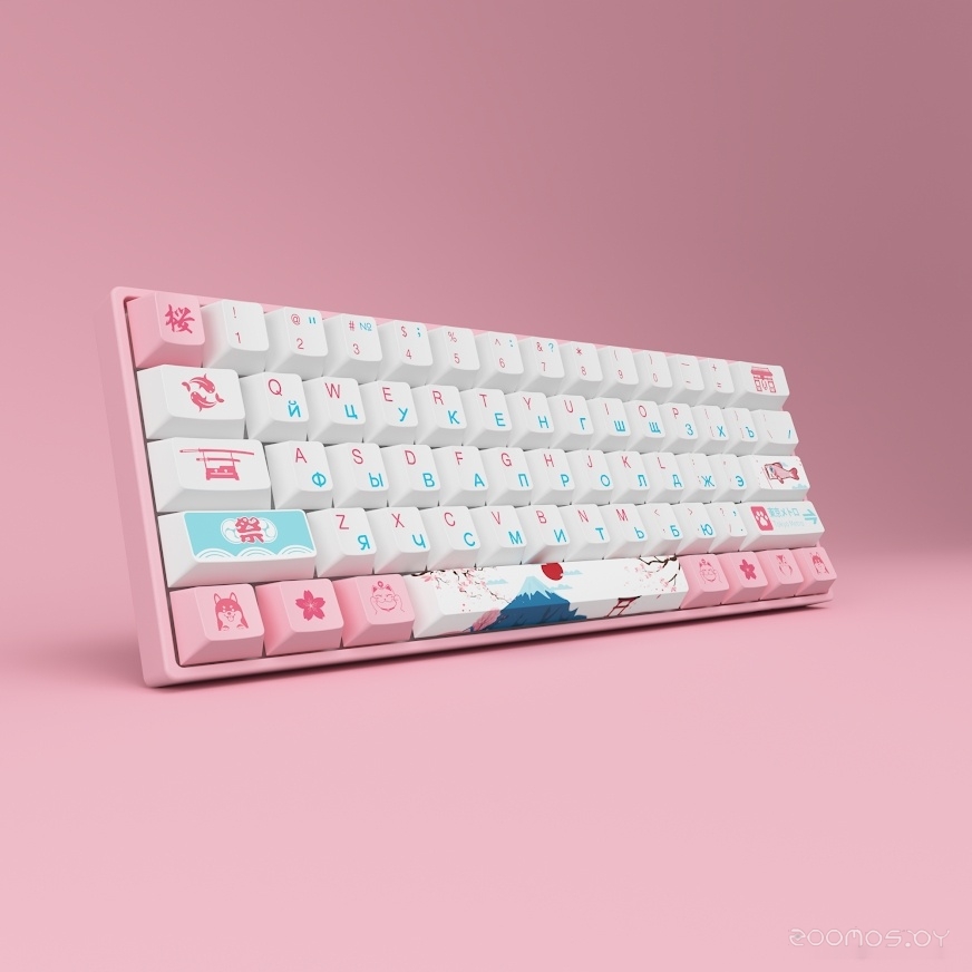 Клавиатура Akko 3061 World Tour Tokyo R2 (Akko CS Jelly Pink), фото 6